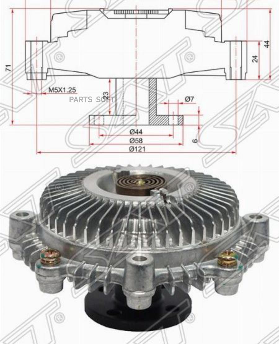 ST1621074020 Вискомуфта TOYOTA LITEACE / TOWN ACE NOAH 3SFE 96 SAT купить в  Липецке | Интернет магазин 