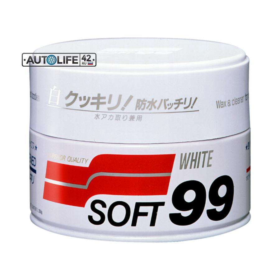 00020 SOFT99 Полироль для кузова защитный Soft99 Soft Wax для светлых, 350 гр арт. 00020