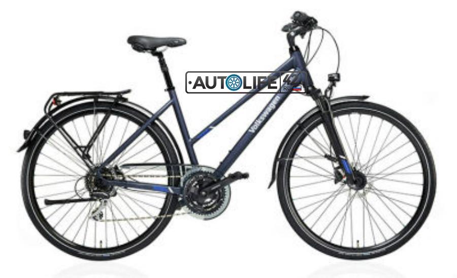 000050210J VAG Женский трекинговый велосипед Volkswagen Trekking Bike Ladies Matt Blue
