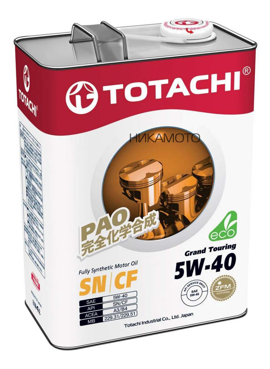 4562374690844 TOTACHI Gasoline Grand Touring Fully Synthetic SN 5W-40 (4л.)