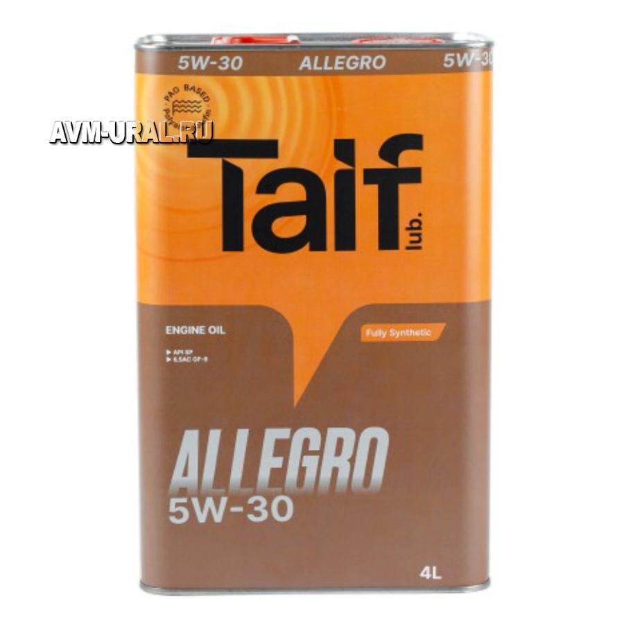 211010 TAIF Моторное масло TAIF ALLEGRO 5W-30 4X4L SP, GF-6