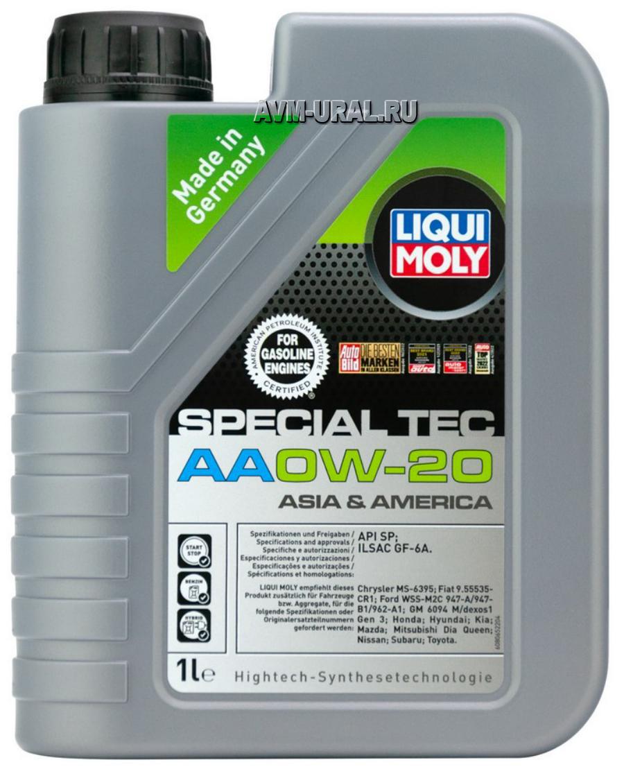 Купить НС-синтетическое моторное масло Special Tec AA 0W-20, LIQUI MOLY,  6738 в Екатеринбурге | Параметры, цена, характеристика, фото | Интернет  магазин - avm-ural.ru