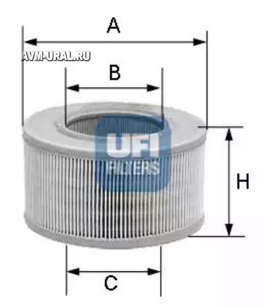 Купить Воздушный фильтр, UFI, 2717700 в Екатеринбурге | Параметры, цена,  характеристика, фото | Интернет магазин - avm-ural.ru