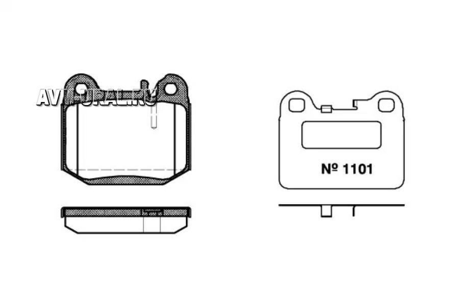001440 REMSA Комплект тормозных колодок, дисковый тормоз