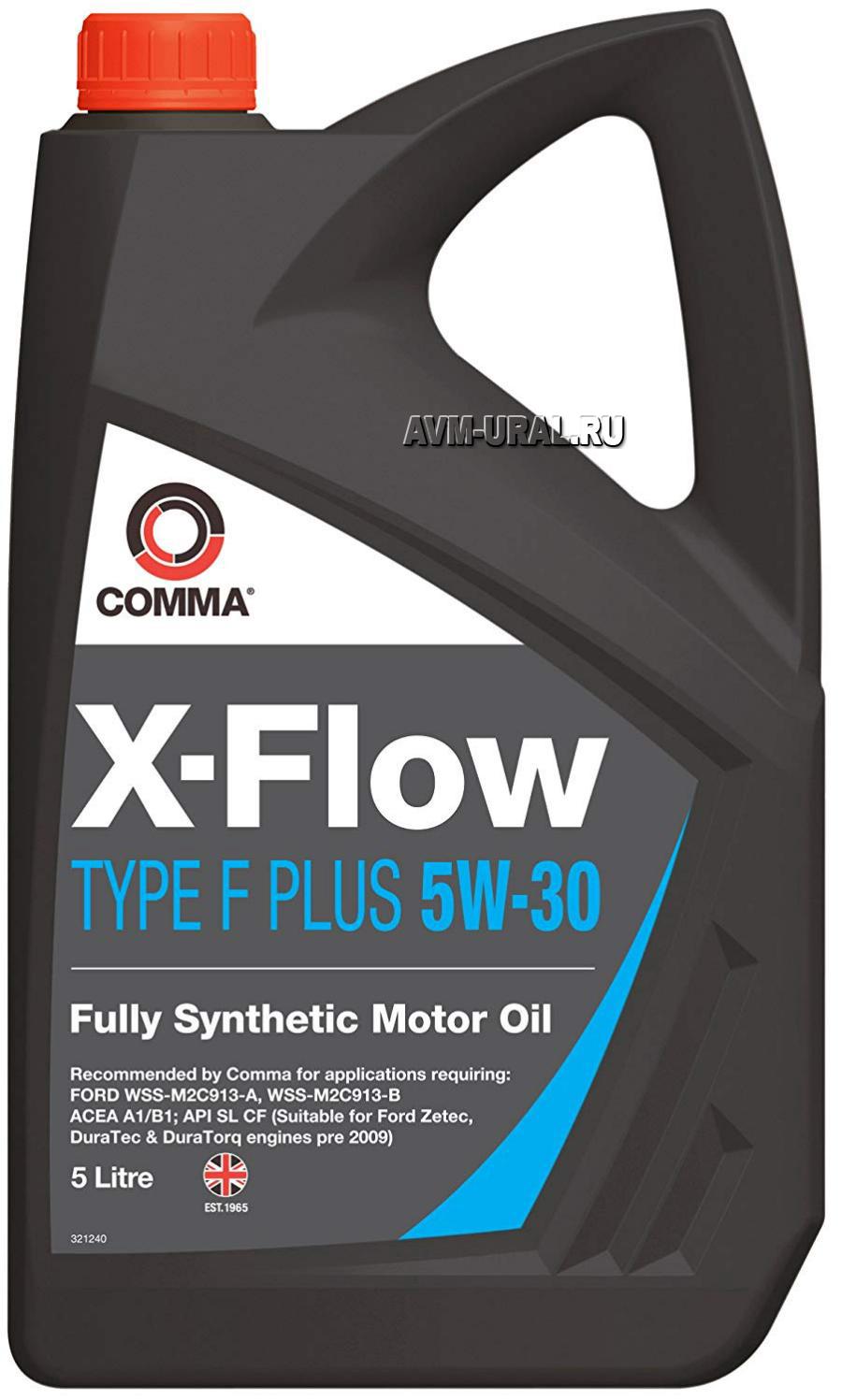 Купить Масло моторное синтетическое X-FLOW TYPEF PLUS 5W-30, 5л, COMMA,  XFFP5L в Екатеринбурге | Параметры, цена, характеристика, фото | Интернет  магазин - avm-ural.ru