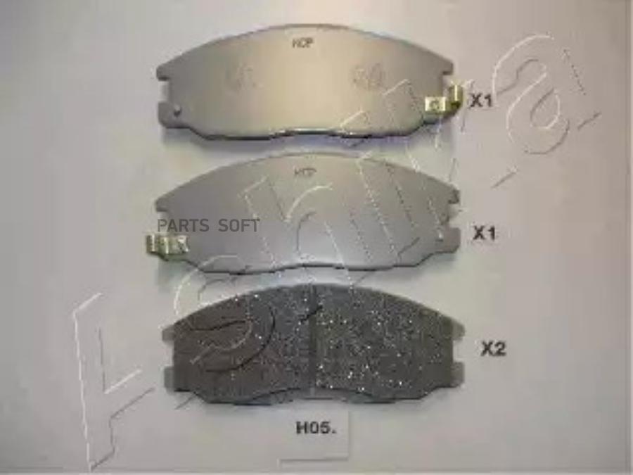 50H0005 ASHIKA Комплект тормозных колодок, дисковый тормоз