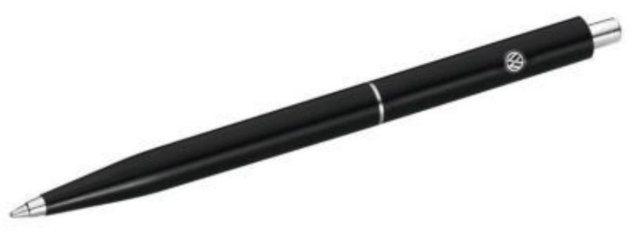 000087703AN041 VAG Шариковая ручка Volkswagen Logo Ballpoint Pen Plastic Case Black