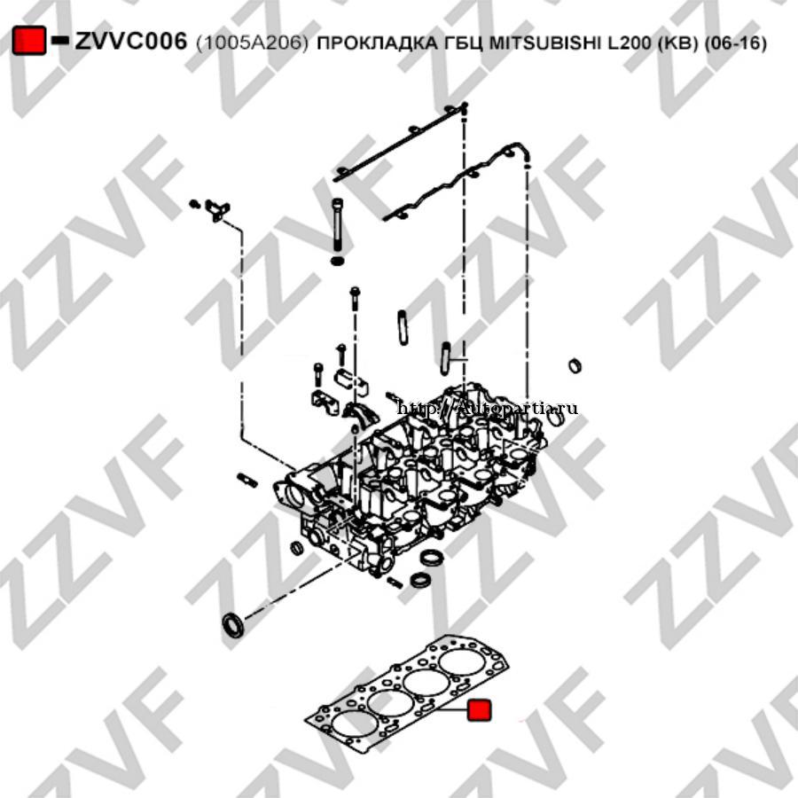 ZVVC006 ZZVF Прокладка, головка цилиндра