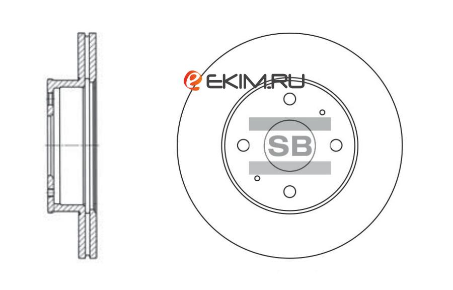 SD1004 SANGSIN SD1004_диск тормозной передний!\ Hyundai Accent 1.3-1.6 00>