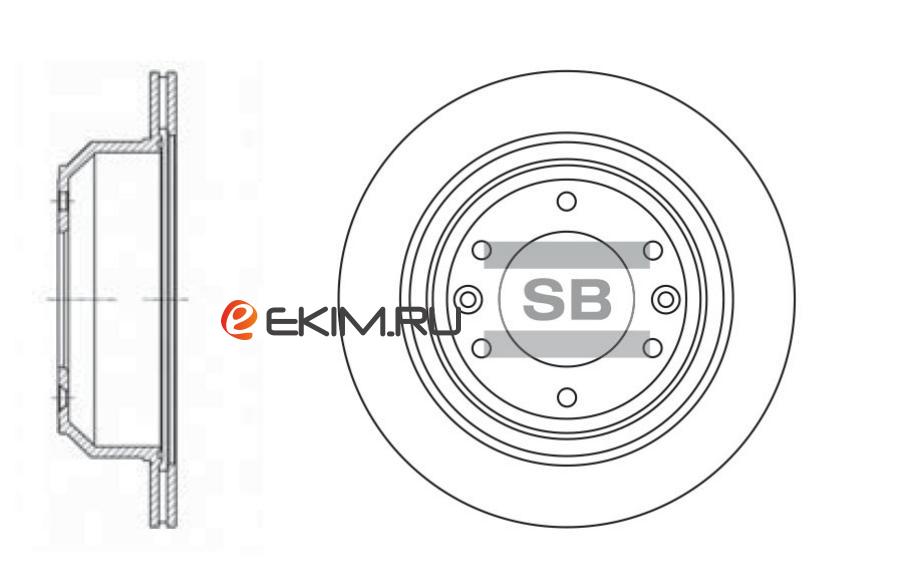 SD1032 SANGSIN SD1032_диск тормозной задний!\ Hyundai H-1 2.5CRDi 06>