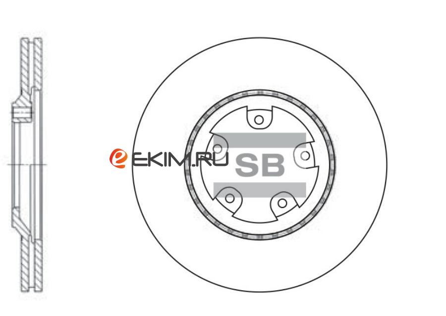 SD1034 SANGSIN SD1034_диск тормозной передний!\ Hyundai H100 2.4/2.5D 93>