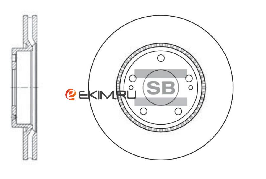 SD1051 SANGSIN SD1051_диск тормозной передний!\ KIA Ceed, Hyundai i30 1.4-2.0/1.6CRDi 06>