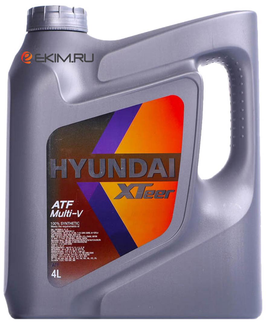 1041411 HYUNDAI-XTEER Масло трансмиссионное синтетическое ATF Multi-V, 4л