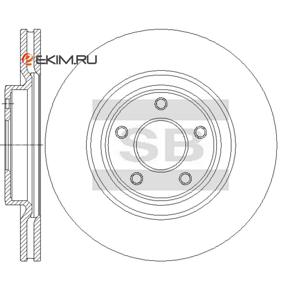 SD4277 SANGSIN SD4277_диск тормозной передний!\ Nissan Murano/Pathfinder, Infinity QX60