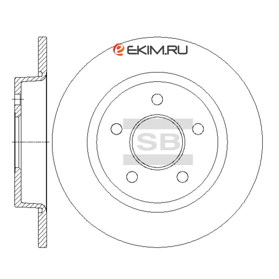 SD5307 SANGSIN Тормозной диск