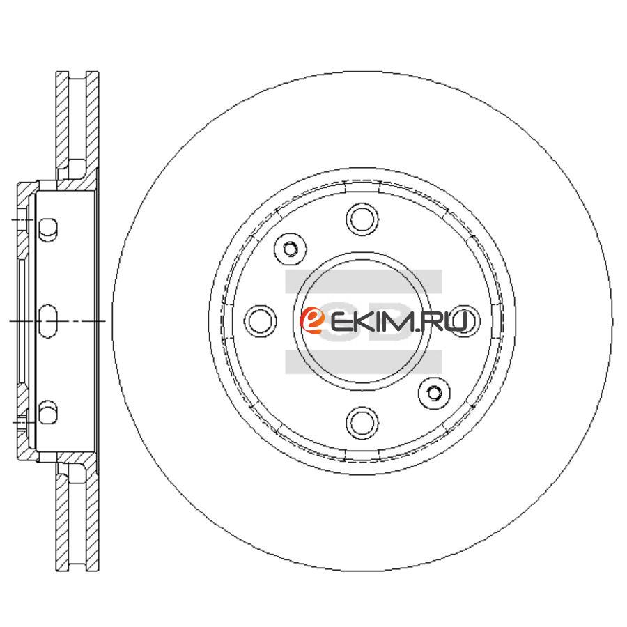 SD6102 SANGSIN Тормозной диск