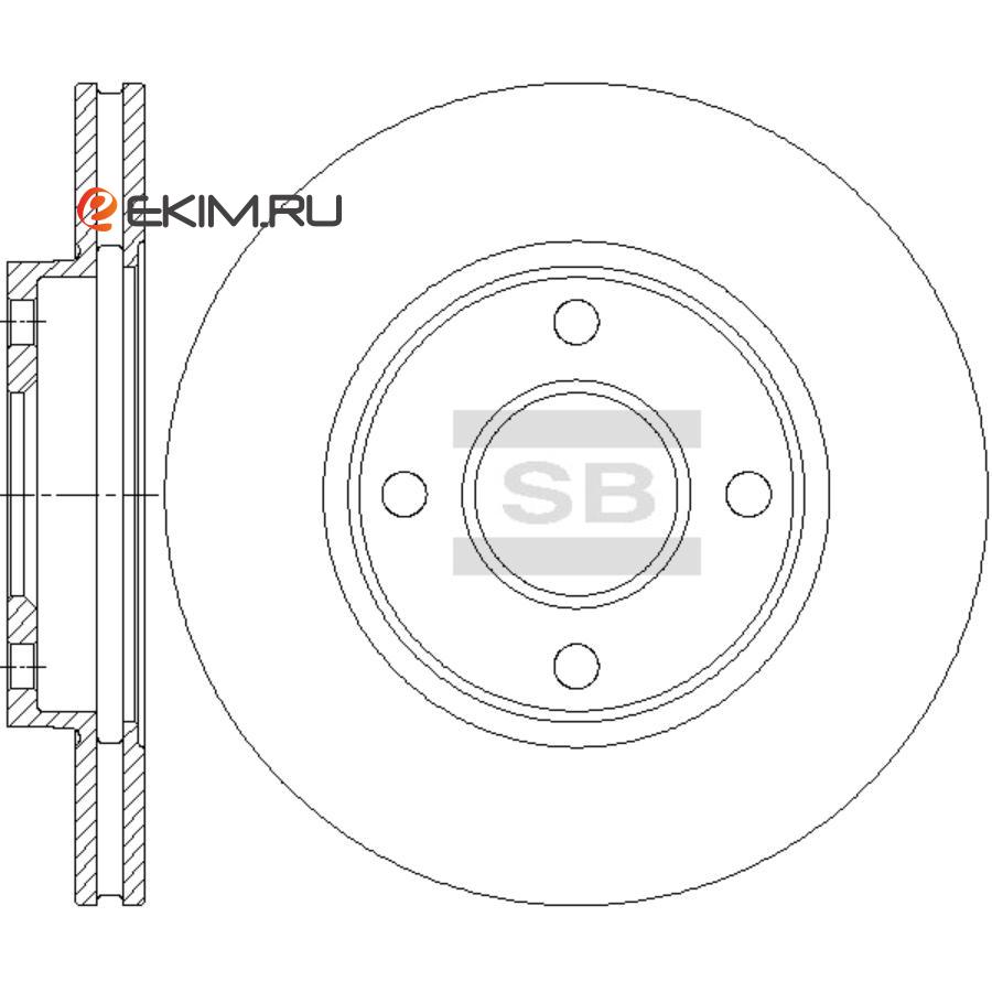 SD4431 SANGSIN Тормозной диск