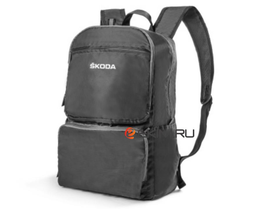 000087327J VAG Складной рюкзак Skoda Packable Backpack Grey