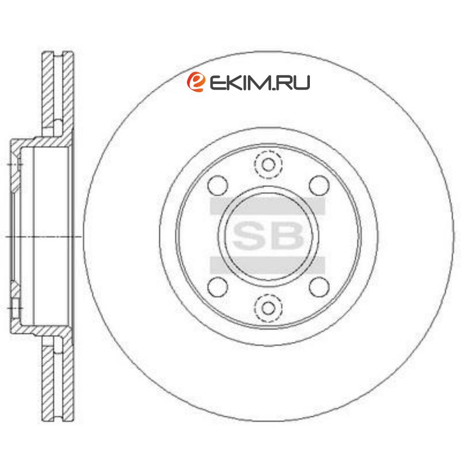 SD3069 SANGSIN Тормозной диск