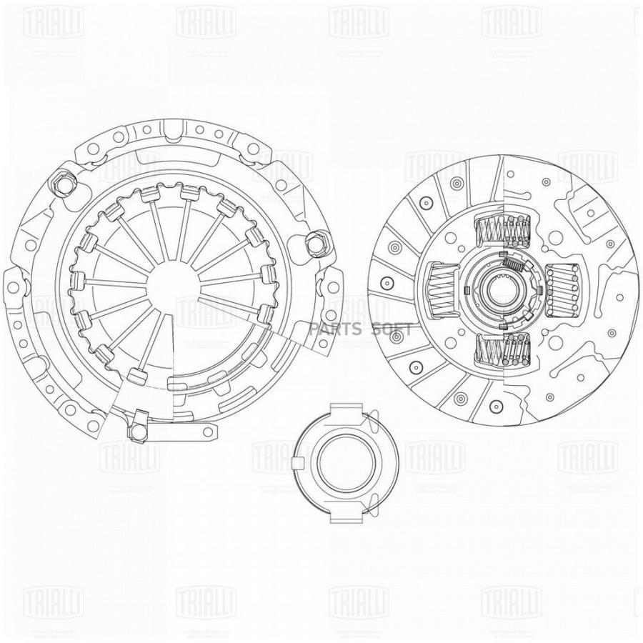 FR1912 Комплект сцепления TRIALLI купить в Санкт-Петербурге в  интернет-магазине Автолиния