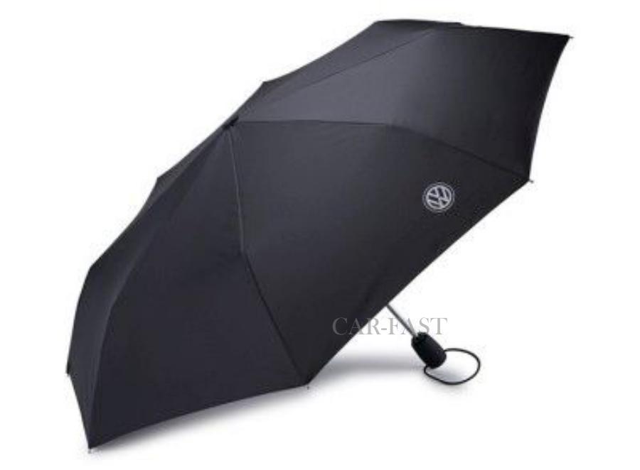 000087602K VAG Складной зонт Volkswagen Logo Compact Umbrella Black
