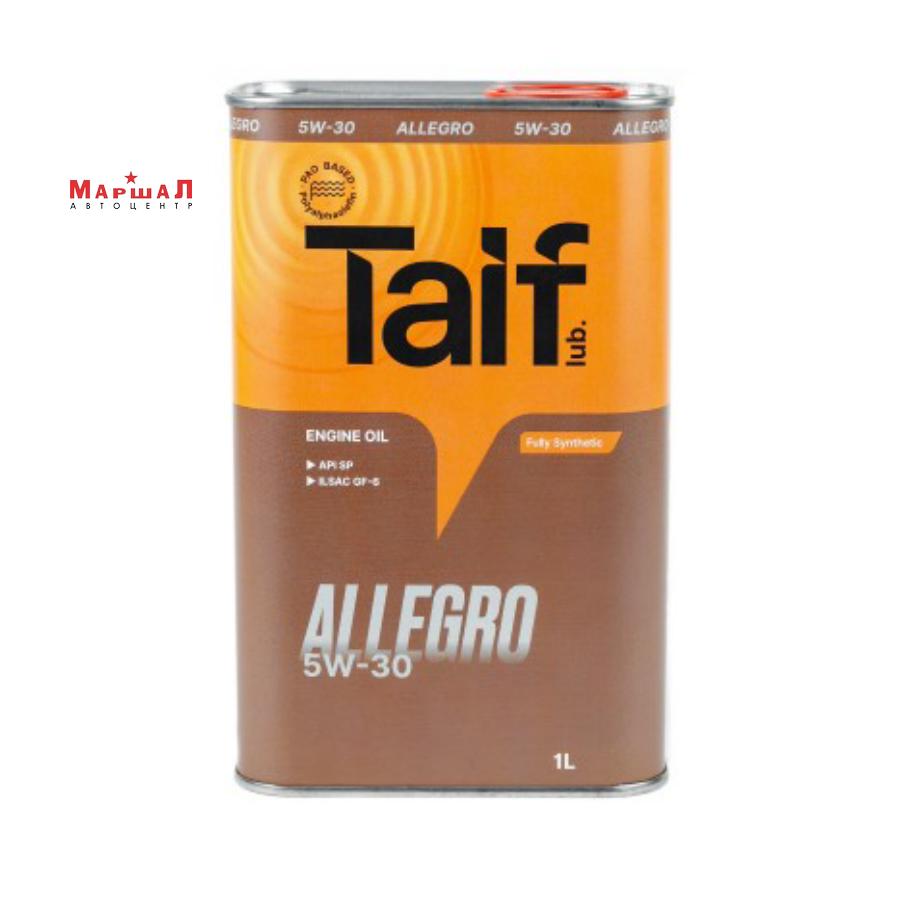 211009 TAIF Моторное масло TAIF ALLEGRO 5W-30 12X1L SP, GF-6