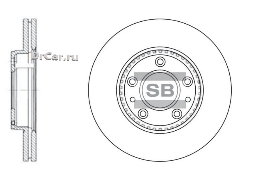 SD4406 SANGSIN BRAKE Диск тормозной SD4406 SANGSIN SD4406