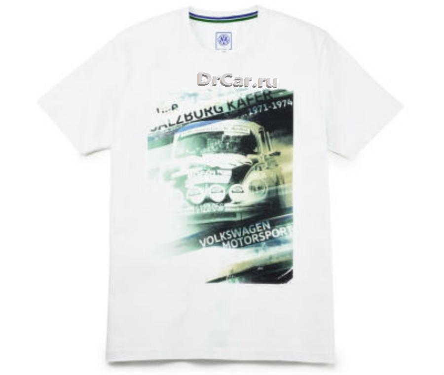 5NG084200C080 VAG Мужская футболка Volkswagen Motorsport T-Shirt Salzburg Beetle Mens Off White