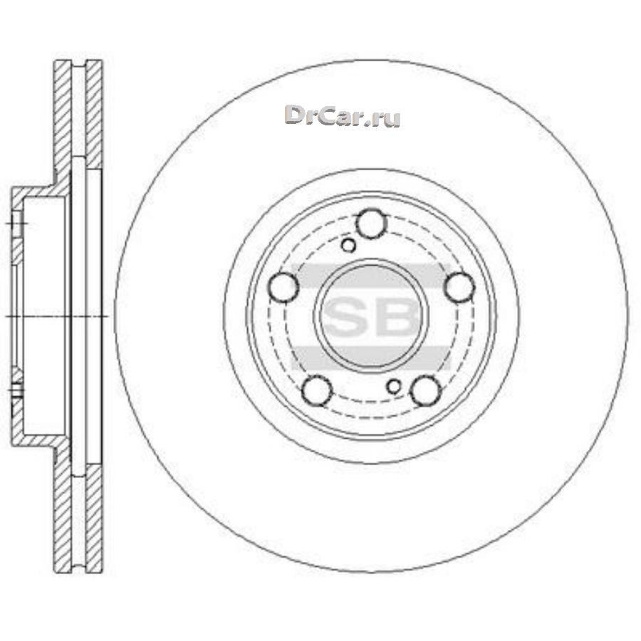 SD4046 SANGSIN BRAKE Тормозной диск