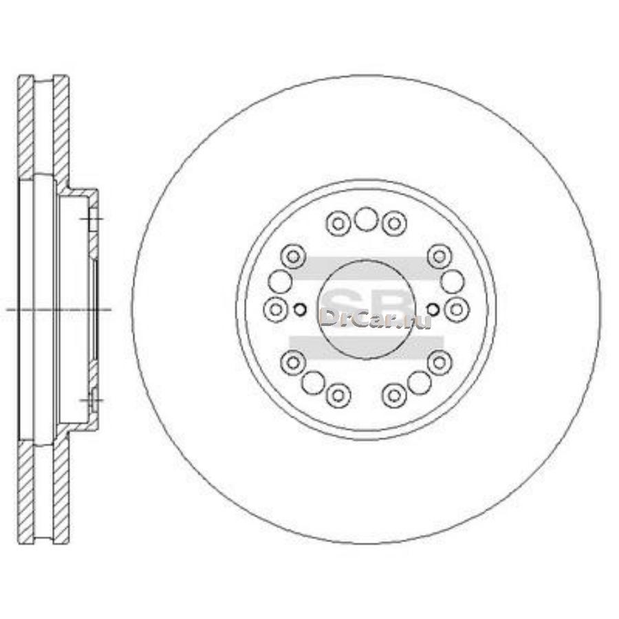 SD4040 SANGSIN BRAKE Тормозной диск