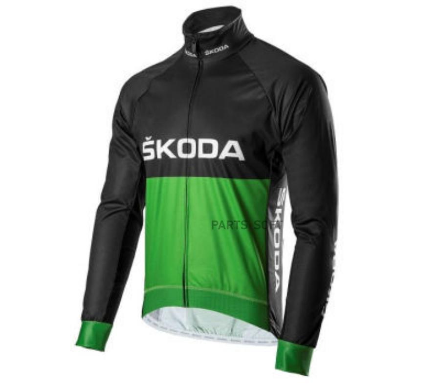 000084612AFBD VAG Мужская велосипедная куртка Skoda Cycling Jacket Mens Black/Green
