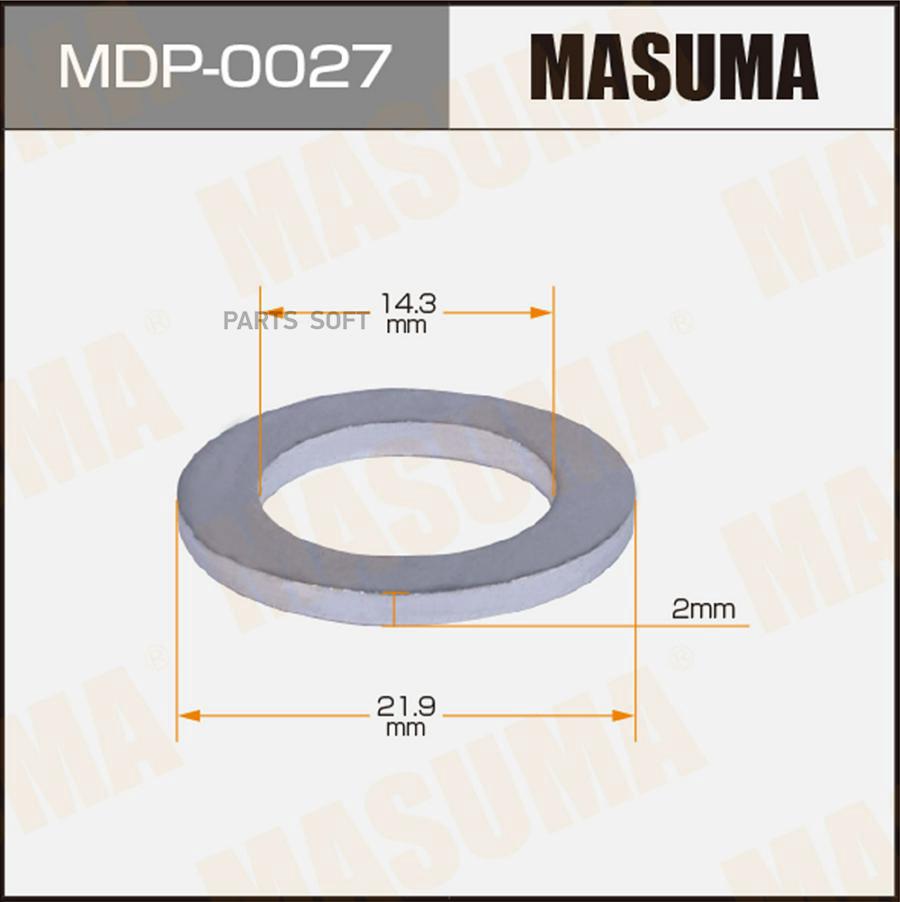 MDP0027 MASUMA Шайба (прокладка) маслосливного болта MASUMA 14.3x21.9x2