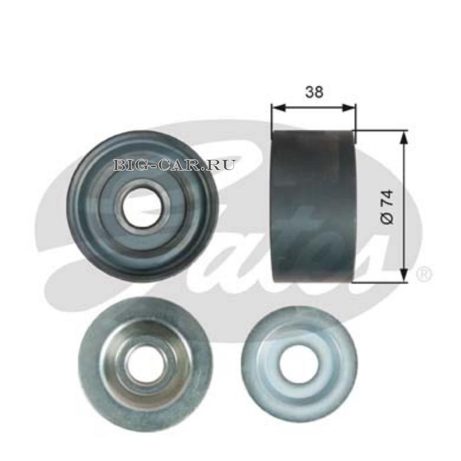 Паразитный / ведущий ролик, поликлиновой ремень GATES T36535 купить в  интернет-магазине Big-Car.ru