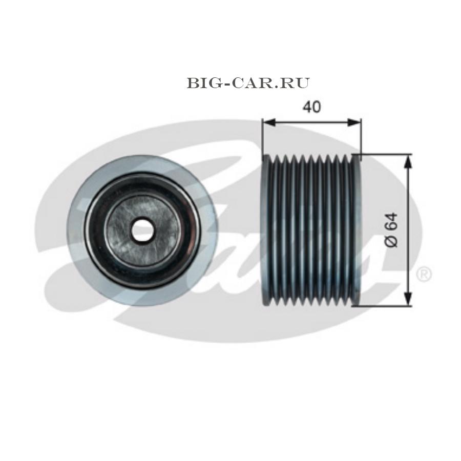 Ролик натяжителя Volvo/RVI C/R/T направляющий GATES T36632 купить в  интернет-магазине Big-Car.ru