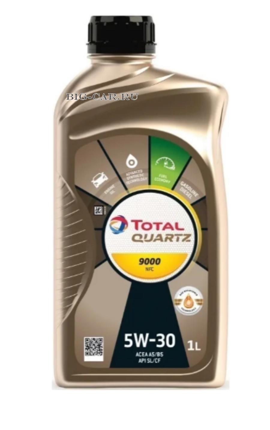 Масло моторное синтетическое QUARTZ 9000 FUTURE NFC 5W-30, 1л