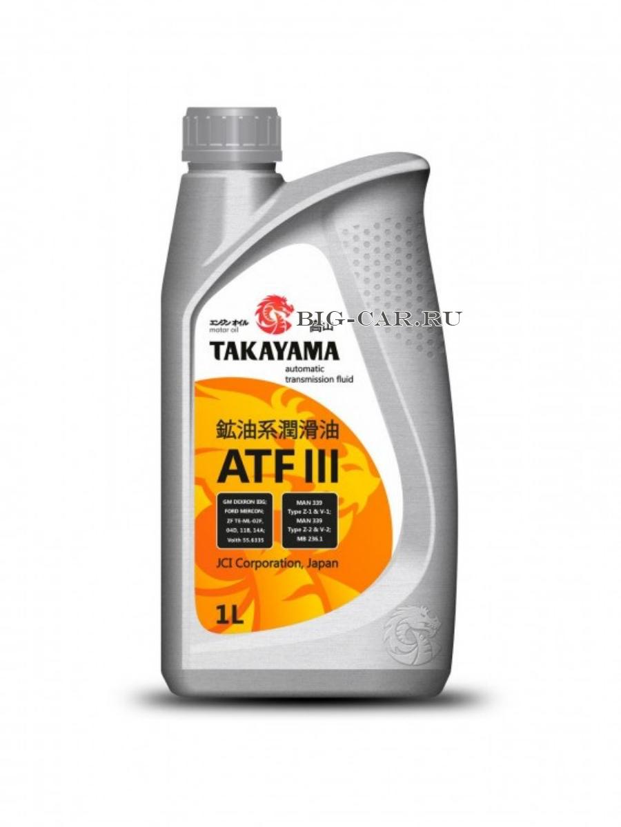 Масло трансмиссионное ATF III TAKAYAMA 605526 купить в интернет-магазине  Big-Car.ru