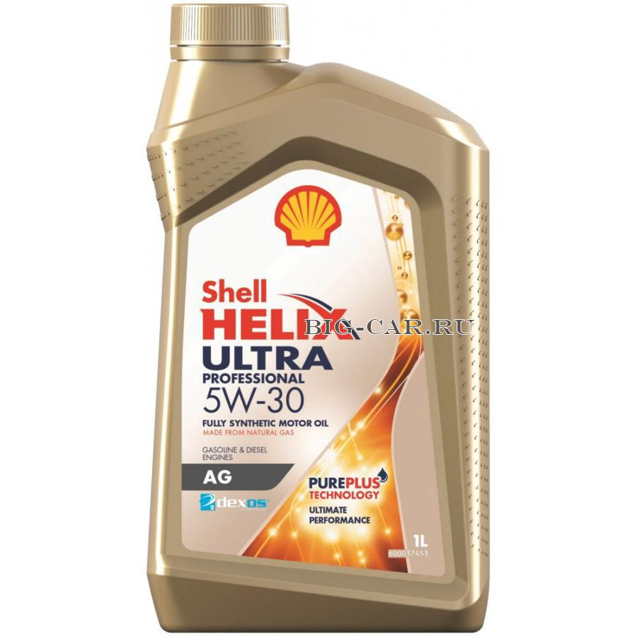 Масло Helix Ultra Prof AG 5W-30 (1л) SHELL 550046410 купить в  интернет-магазине Big-Car.ru