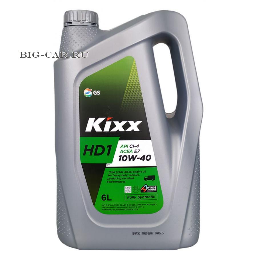 Масло KIXX HD1 CI-4/SL 10W-40 6л KIXX L2061360E1 купить в интернет-магазине  Big-Car.ru