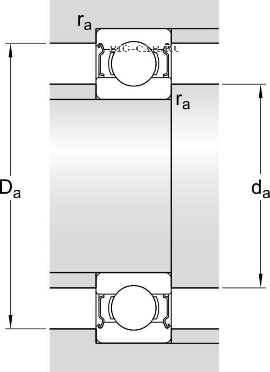 Подшипник 6304-2Z (SKF) SKF 63042Z купить в интернет-магазине Big-Car.ru