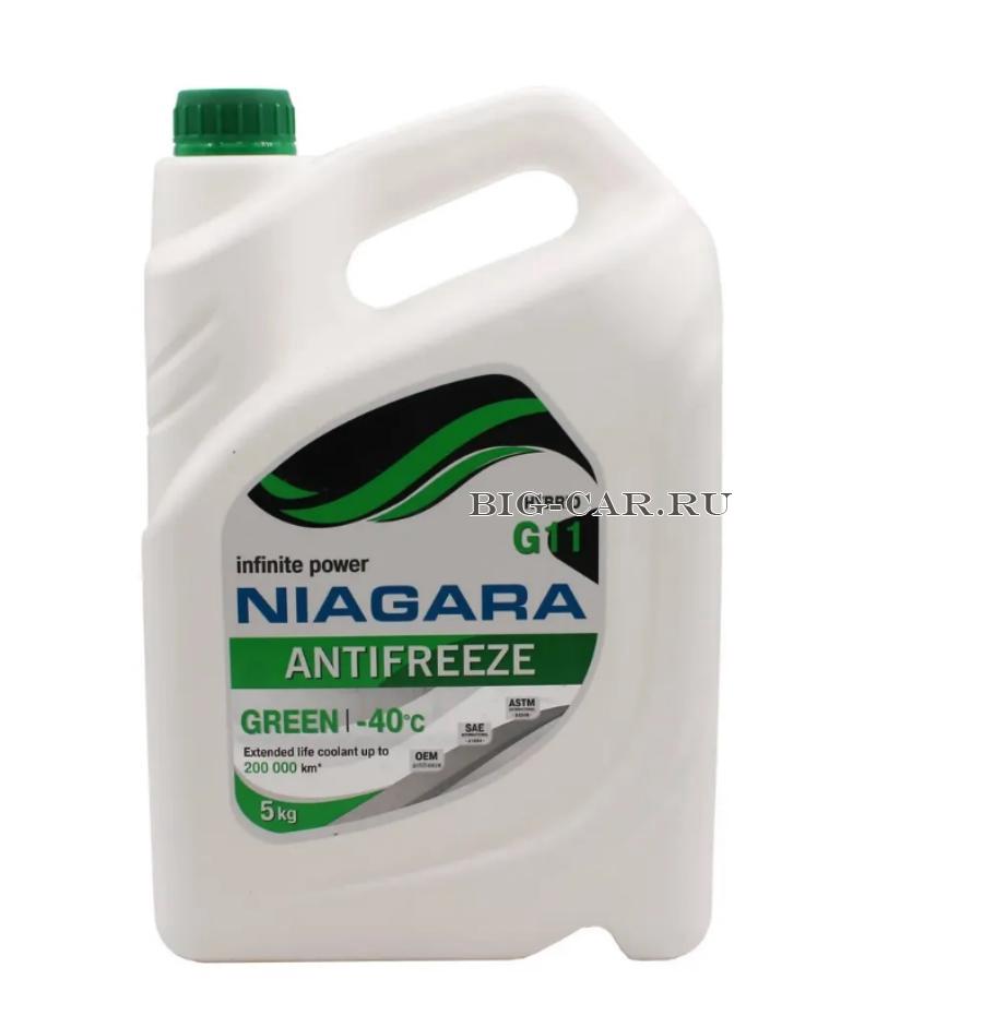 001001002011 NIAGARA Антифриз Niagara Green G11 (зеленый), 5 л