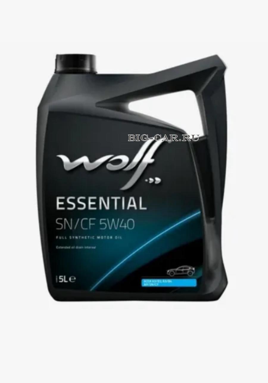 Wolf Essential 5w40 SN/CF A3/B4синт. (5л) (4шт) WOLF OIL 1047678 купить в  интернет-магазине Big-Car.ru