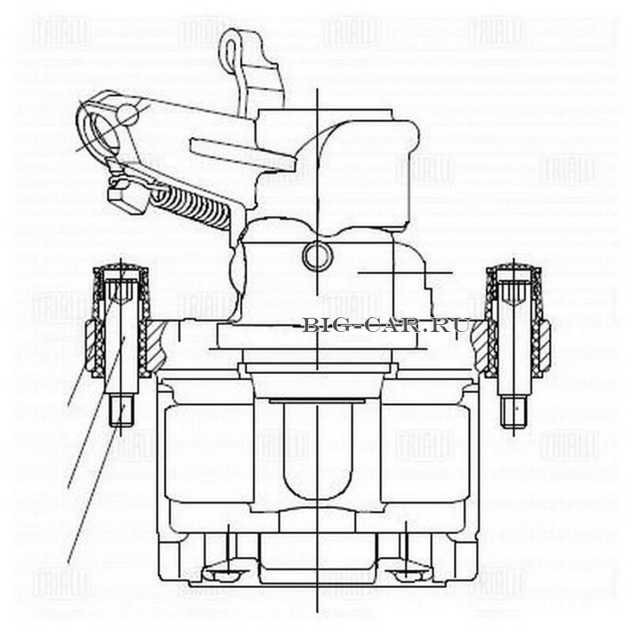 Тормозной суппорт TRIALLI CF550115 купить в интернет-магазине Big-Car.ru