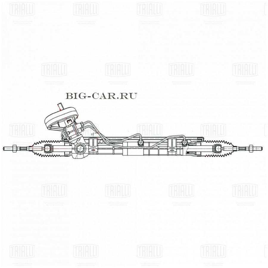 Рулевой механизм (рейка) для автомобиля Лада X-Ray (14-)/Renault Logan II  (12-)/Sandero II (14-) (CRS 7704) TRIALLI CRS7704 купить в  интернет-магазине Big-Car.ru