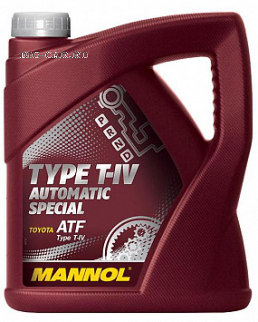 Масло трансмиссионное синтетическое 8208 O,E,M, for Toyota Lexus ATF T-IV,  4л MANNOL 3041 купить в интернет-магазине Big-Car.ru