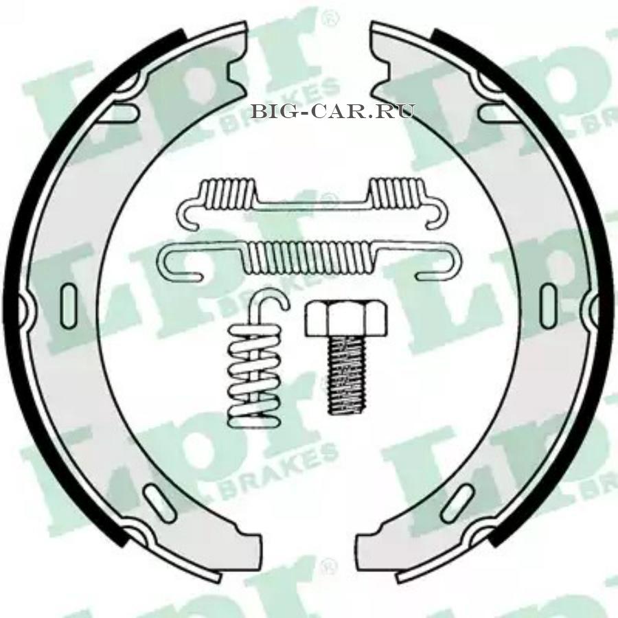 Комплект тормозных колодок, стояночная тормозная система LPR 04729 купить в  интернет-магазине Big-Car.ru