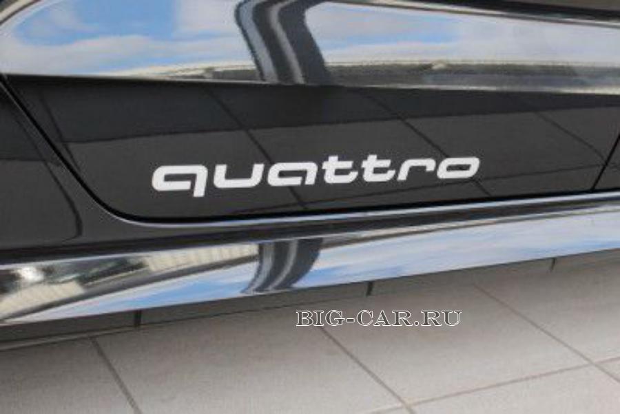 Комплект из двух наклеек Audi quattro Sticker Set - Silver 2017