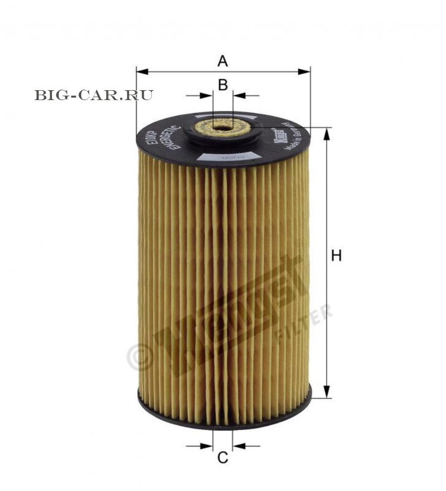 Фильтр топливный DEUTZ, MERCEDES, ATLAS-COPCO  F2L912/F6L413V/F2L912/F6L514/Бумажный H=146.0мм HENGST FILTER E10KPD10  купить в интернет-магазине Big-Car.ru