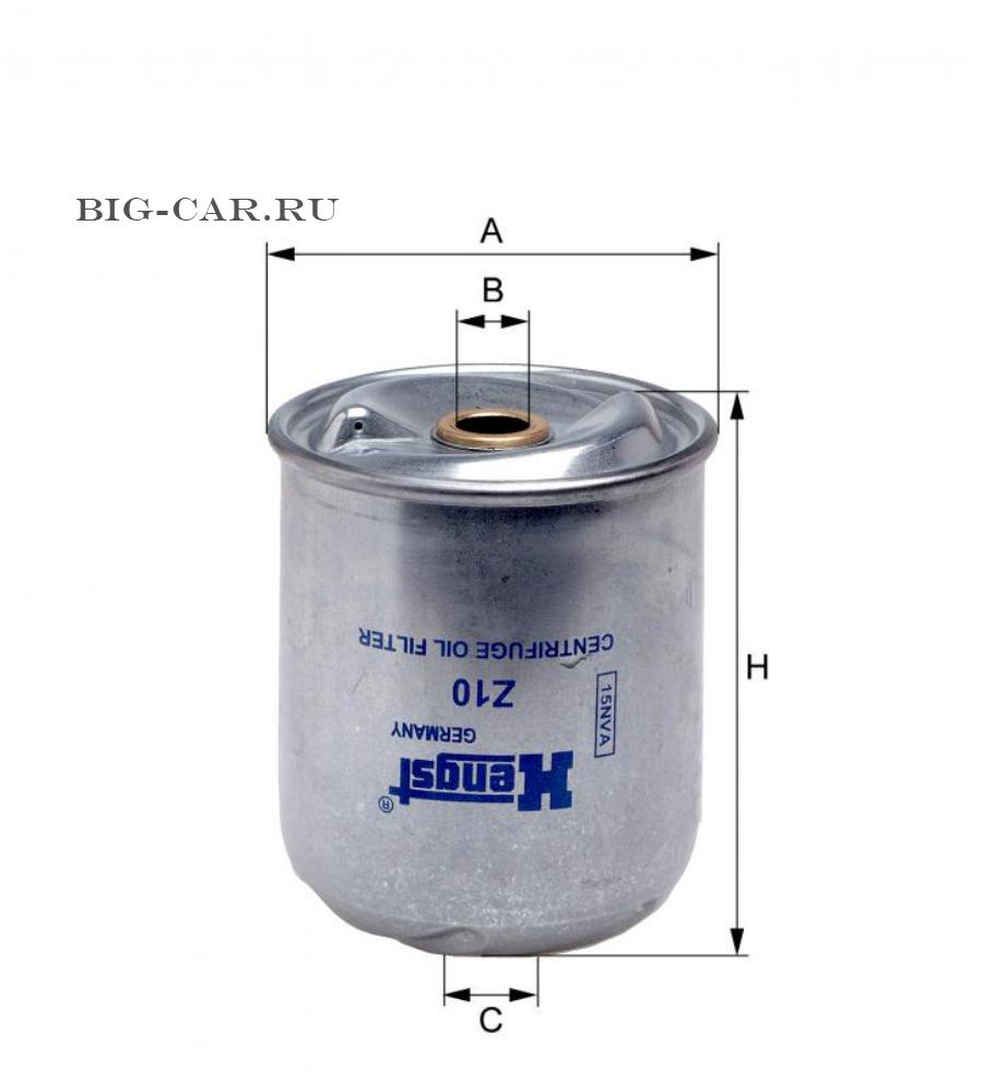 Фильтр масляный центрифуги; RVI C (C 210 - C 340, 82-98), CBH-Serie,  CCH-Serie, CLM-Serie, Kerax, Magnum, Major, Manager, Maxter, Premium  Distribution/Route; RENAULT BUS (IRISBUS/RVI) Ares, FR1, Iliade; ROMAN S.A.  (DAC); SISU AUTO