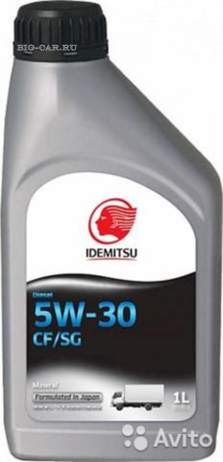 Моторное масло Idemitsu DIESEL CF/SG 5W30 (1л) IDEMITSU 30075040724 купить  в интернет-магазине Big-Car.ru