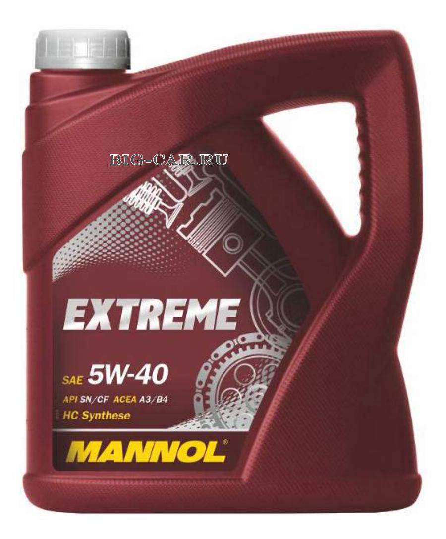 1021 MANNOL Масло моторное синтетическое EXTREME 5W-40, 4л